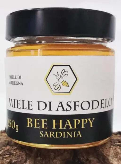 Barattolo di miele di asfodelo chiaro e cremoso prodotto in Sardegna, raro e naturale