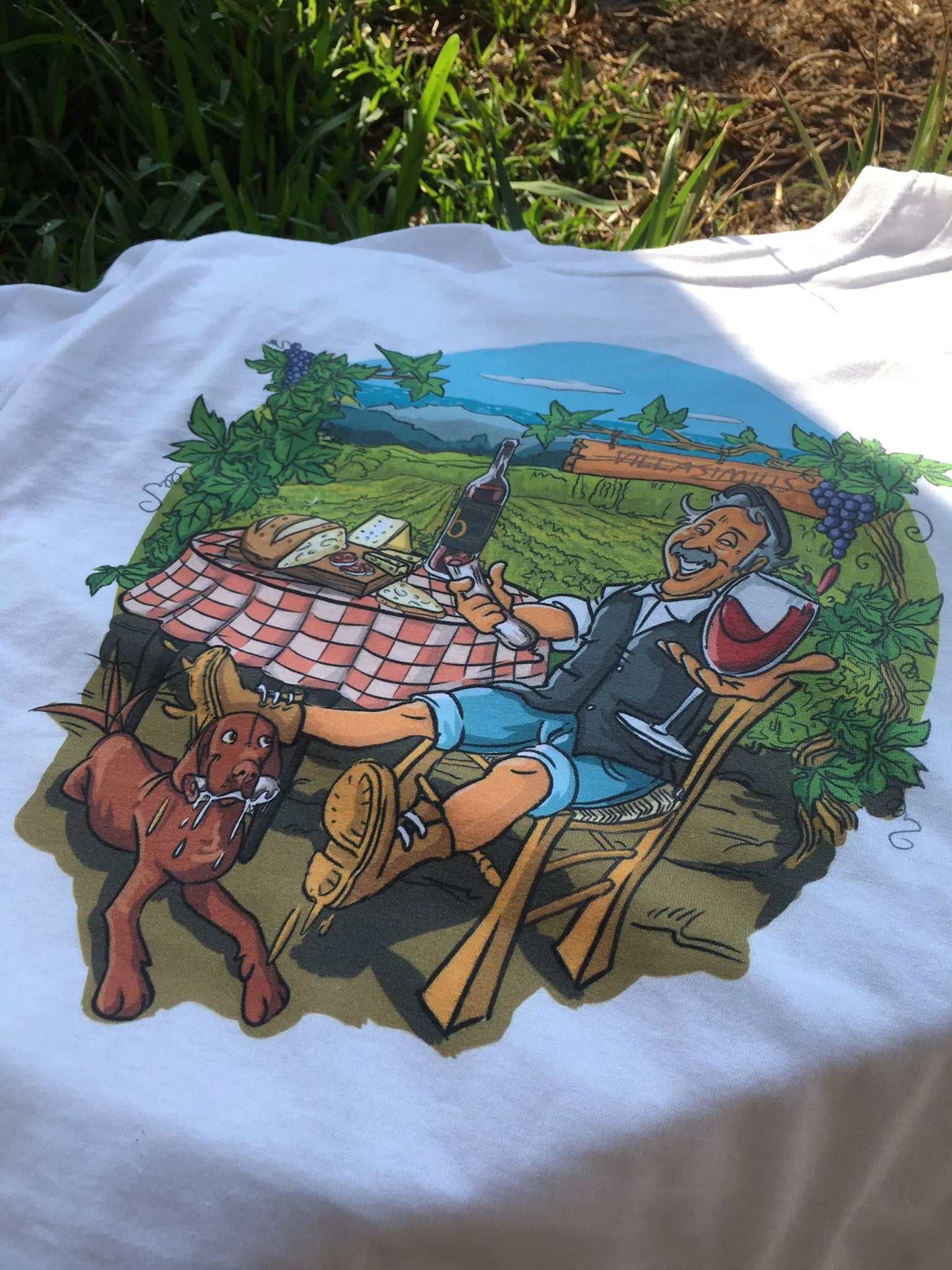 T-shirt con caricatura elegante e originale con stampa creativa personalizzata in cotone di alta qualità